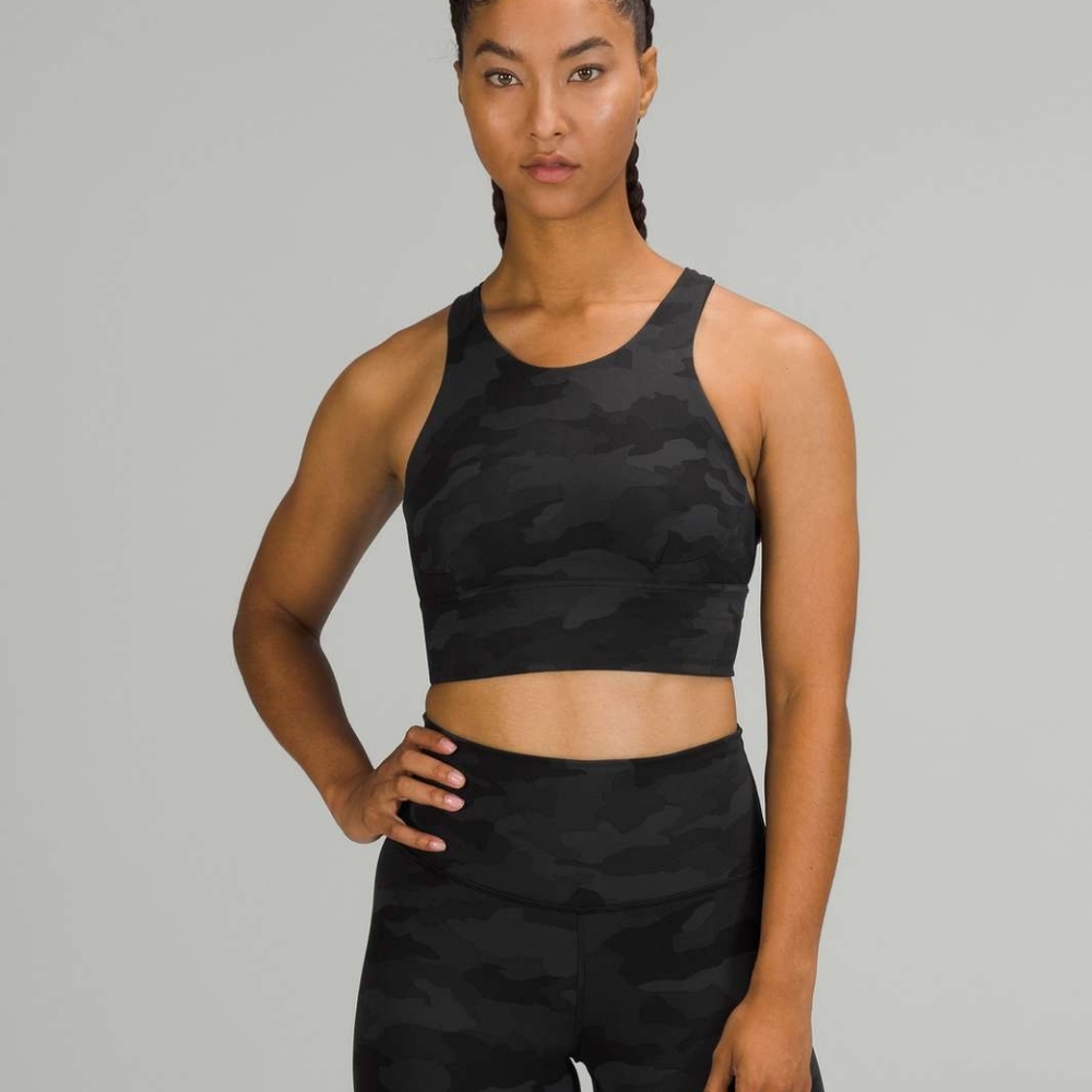 Lululemon Wunder Train Longline Bra *Medium Support, C/D Cup Heritage 365 Camo